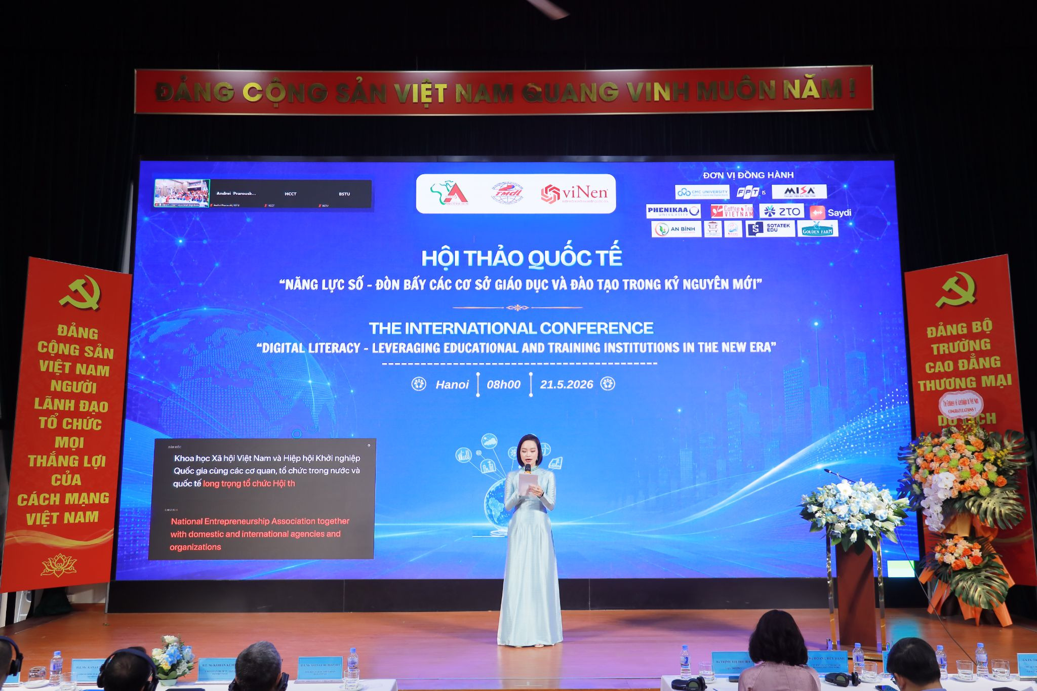 (Saydi tại Hội thảo Quốc tế về Năng lực số) 