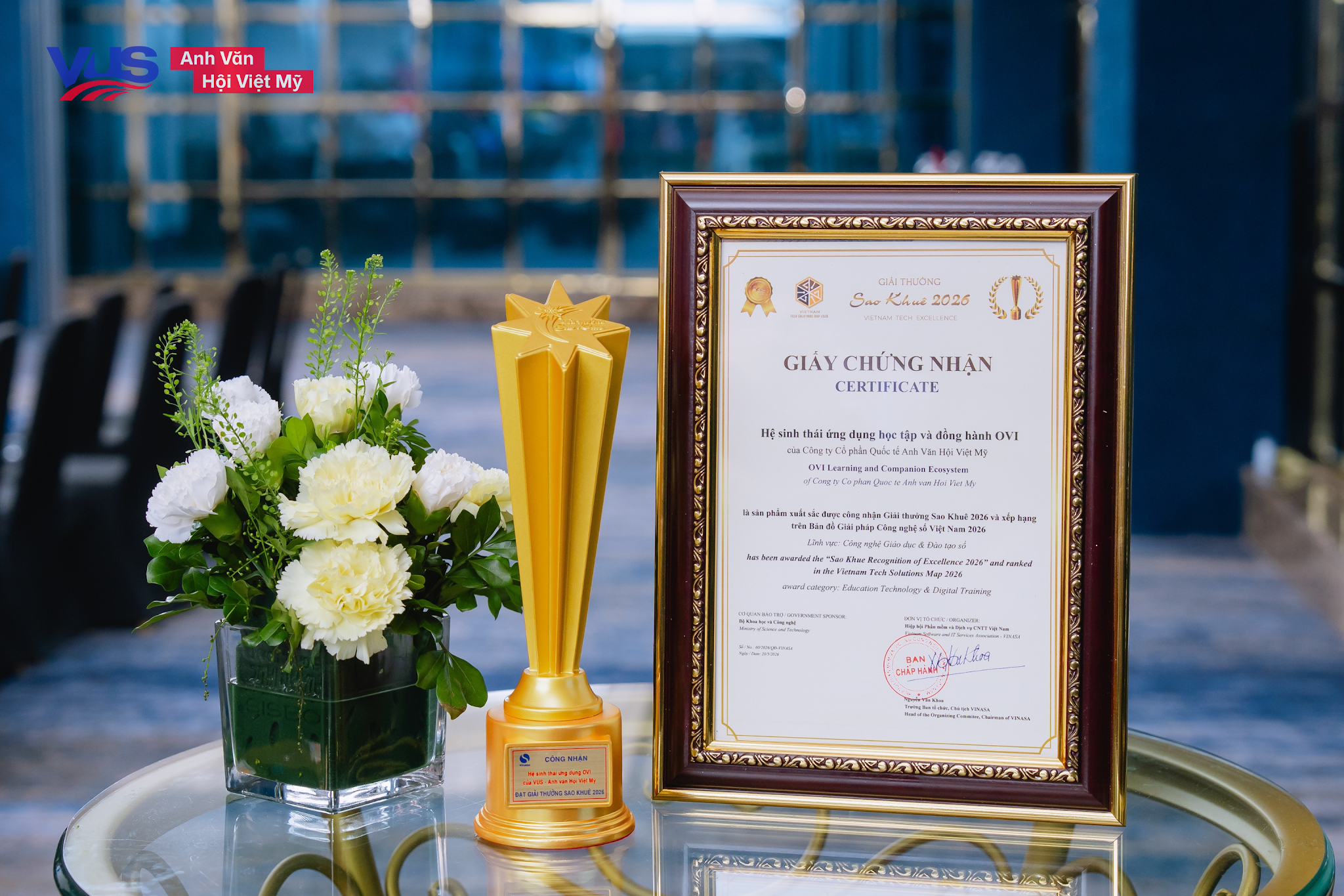 Giải thưởng Sao Khuê 2026 là lời khẳng định cho sự đổi mới và nâng cao chất lượng không ngừng của VUS