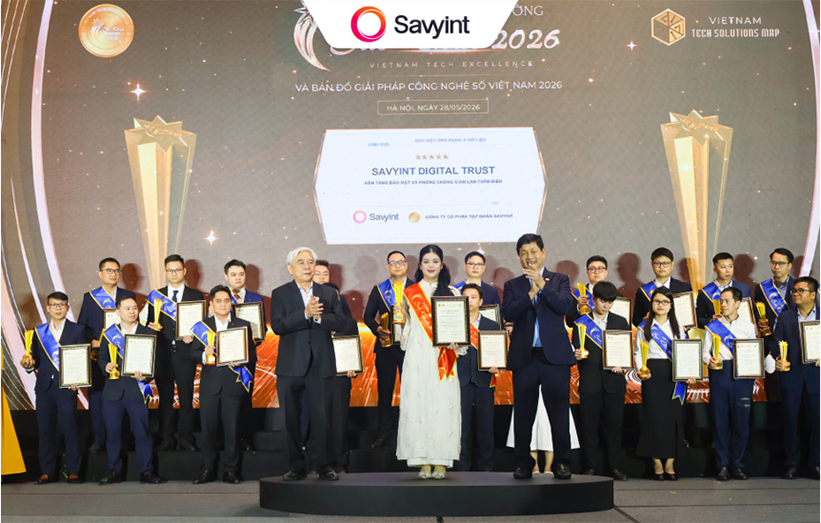 Savyint lên nhận Giải thưởng Sao Khuê 2026 