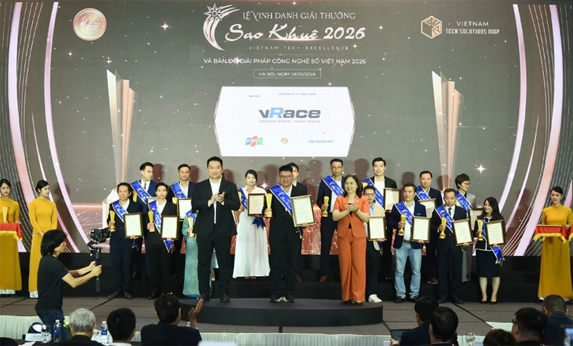 vRace lần đầu nhận giải Sao Khuê cho nền tảng thể thao cộng đồng