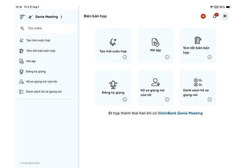 Genie Meeting - Trợ lý AI giúp chuyển đổi cách thức tổ chức và quản trị cuộc họp tại VietinBank