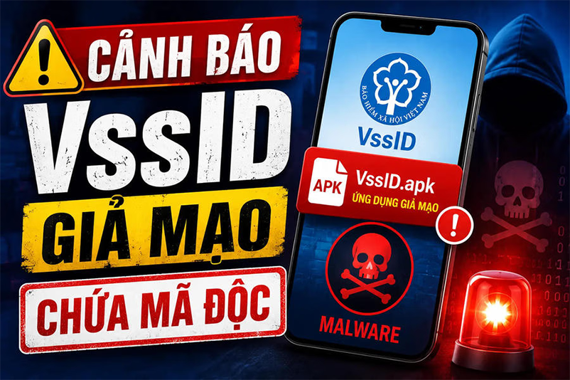 Xuất hiện ứng dụng VssID giả mạo chứa mã độc