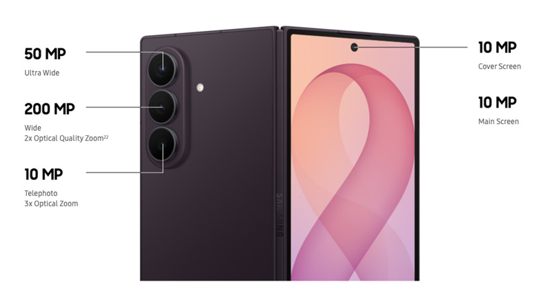 Galaxy Z Fold8 Ultra được thiết kế để mang đến cho các nhà sáng tạo nội dung nhiều tự do hơn trong toàn bộ quá trình từ ghi hình đến chỉnh sửa, với hệ thống camera chuẩn Ultra cùng các công cụ sáng tạo giúp việc tạo ra nội dung chất lượng cao trở nên dễ dàng hơn chỉ với một thiết bị.