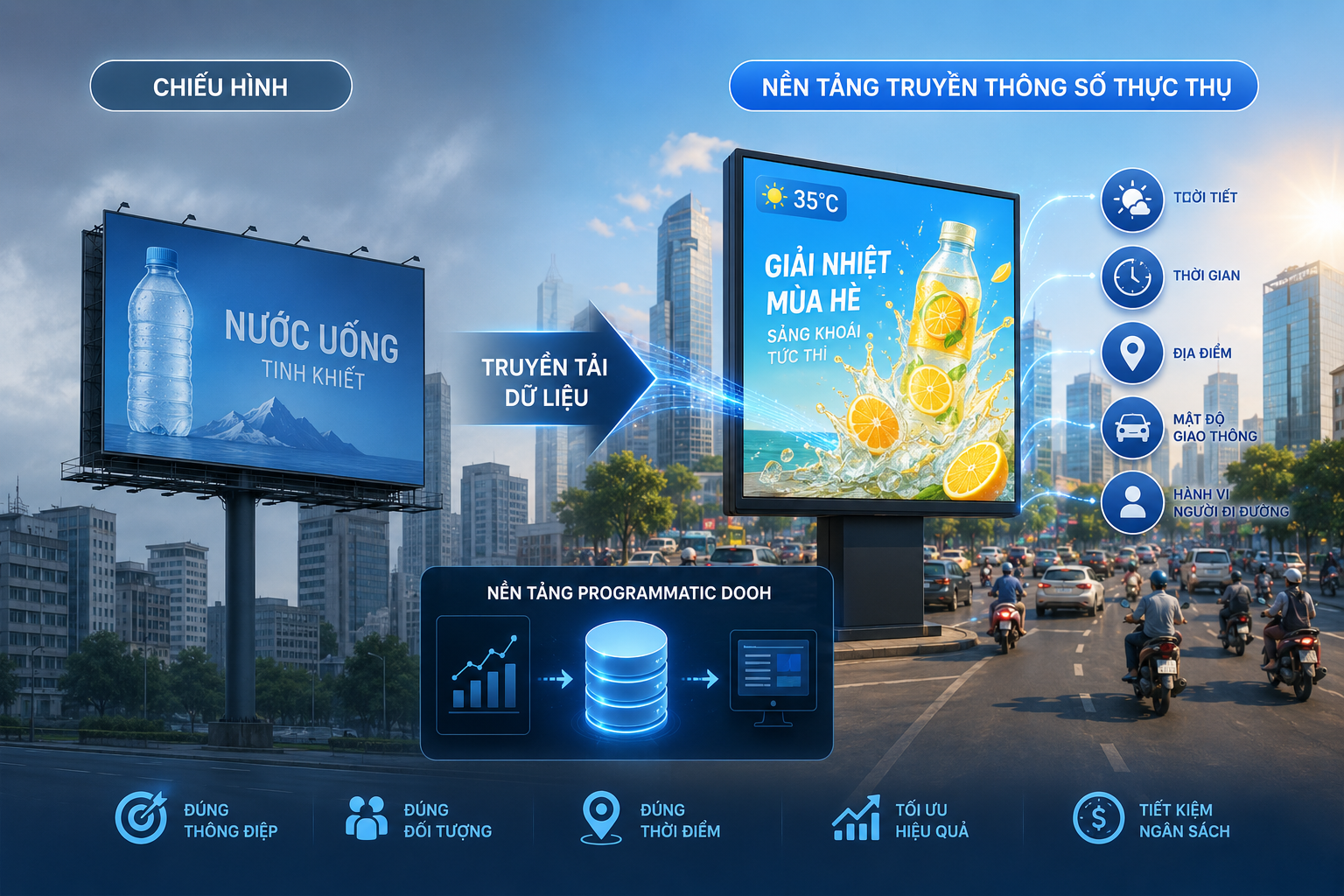 Dữ liệu và công nghệ đang định hình thế hệ DOOH thông minh mới. 