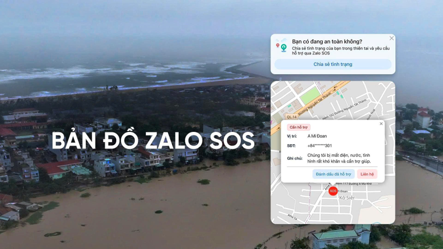 Phục vụ ứng phó bão số 4, hơn 11,6 triệu tin nhắn cảnh báo được gửi qua Zalo