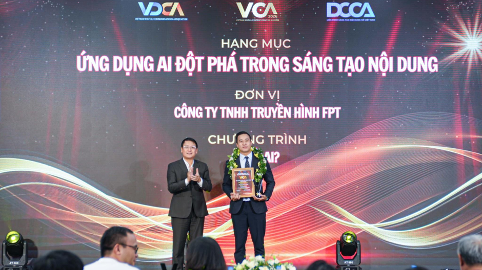 FPT Play thắng lớn tại Giải thưởng Sáng tạo Nội dung số Việt Nam 2026