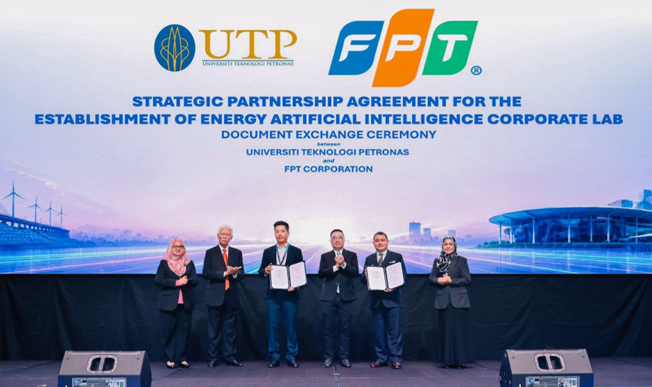 FPT và Đại học Công nghệ PETRONAS lập Phòng Nghiên cứu AI Năng lượng