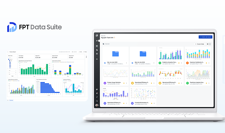 FPT Data Suite giải mã bài toán dữ liệu doanh nghiệp: Khi AI trở thành bộ não phân tích cùng doanh nghiệp.