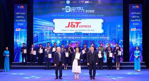 J&T Express là doanh nghiệp nước ngoài duy nhất được vinh danh tại Vietnam Digital Awards 2022
