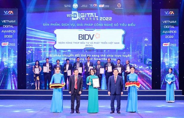 BIDV nhận giải thưởng Chuyển đổi số Việt Nam 2022
