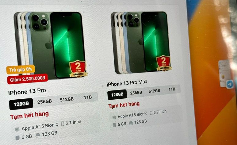 iPhone 13 Pro sắp biến mất trên thị trường