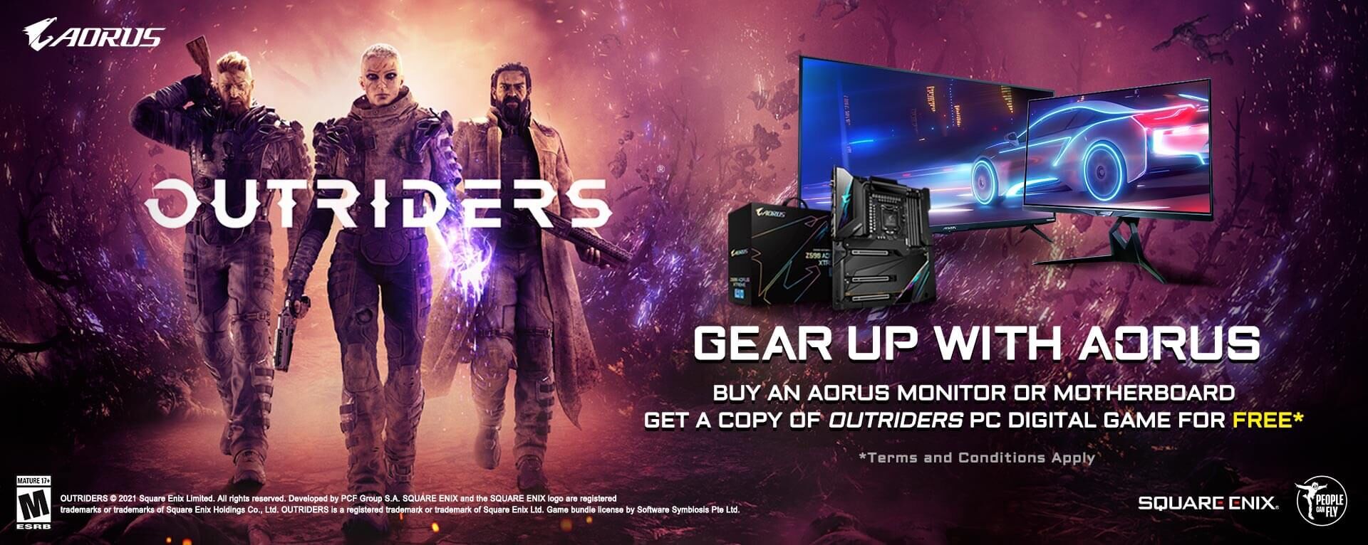 GIGABYTE hợp tác với SQUARE ENIX ra mắt Game Outriders