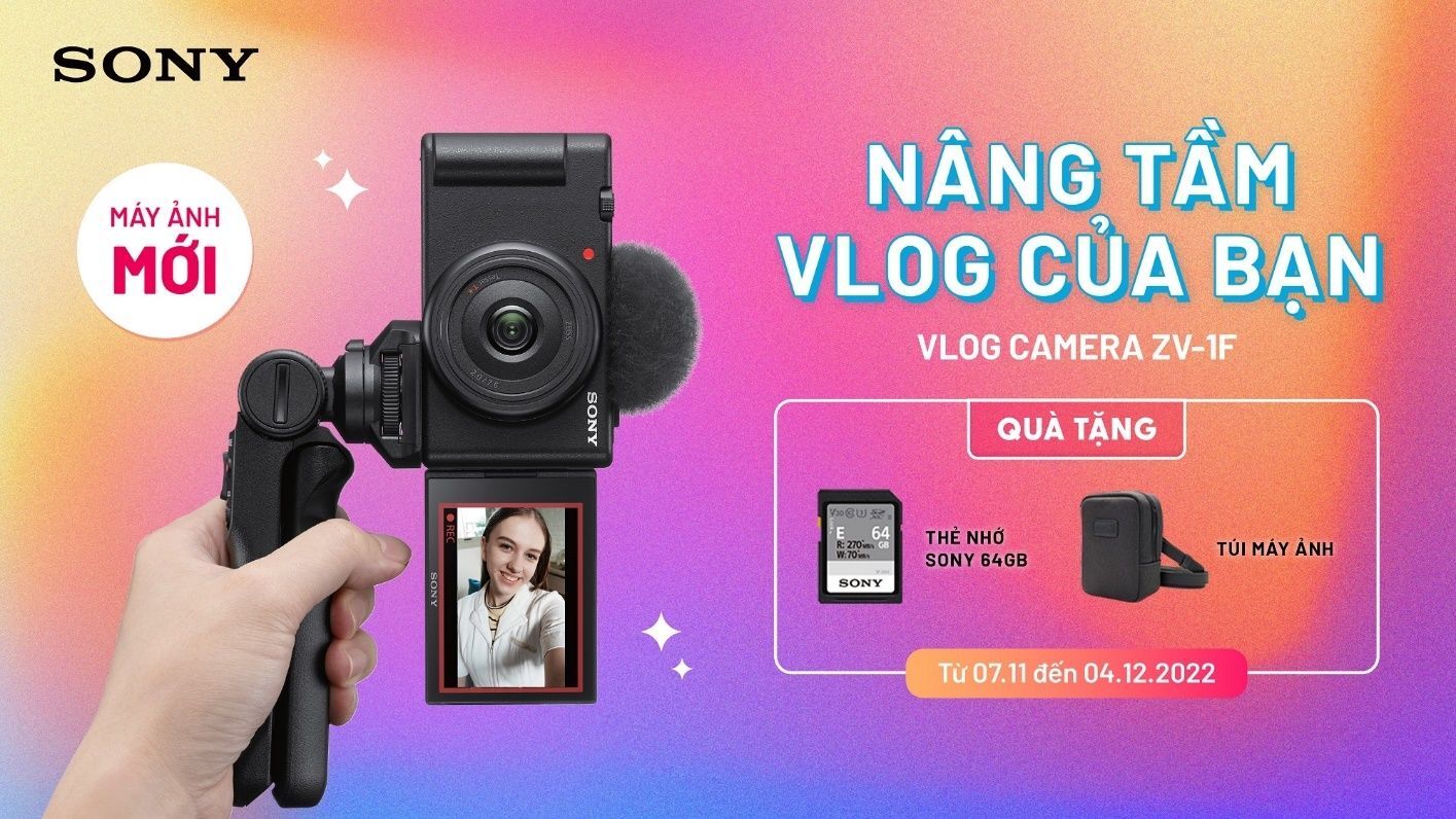 Máy quay Sony V-1F lên kệ tại Việt Nam, giá 14 triệu đồng