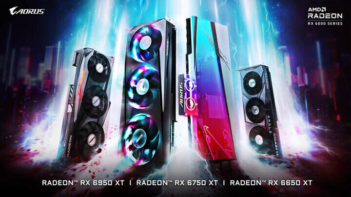 GIGABYTE ra mắt card đồ họa tùy chỉnh AMD Radeon RX 6950 XT, Radeon RX 6750 XT và Radeon RX 6650 XT