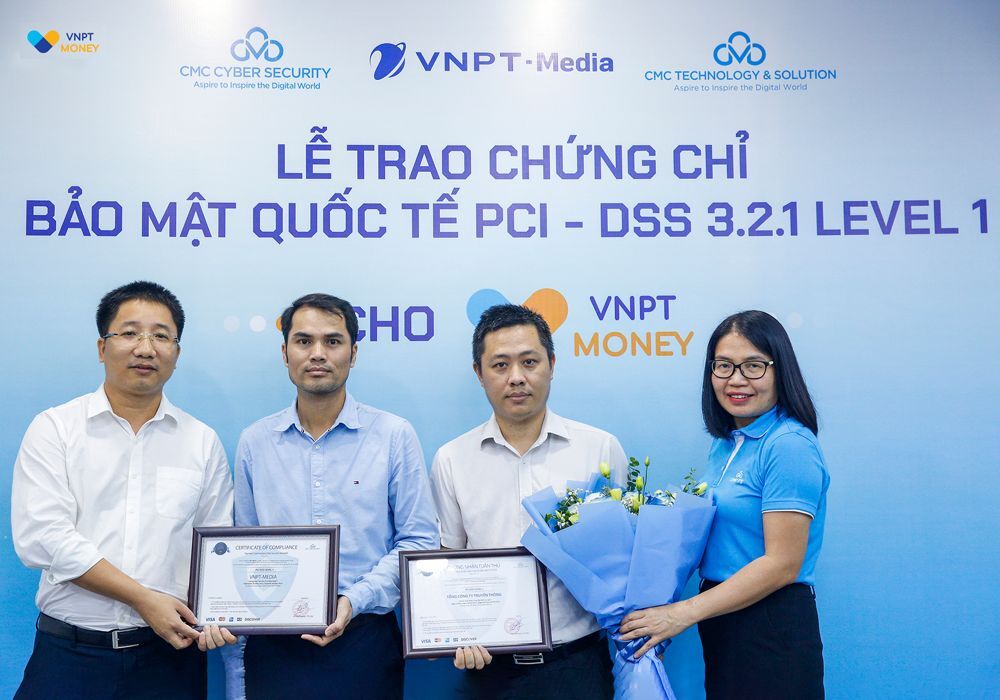 VNPT Money nhận chứng chỉ bảo mật PCI DSS cấp độ cao nhất