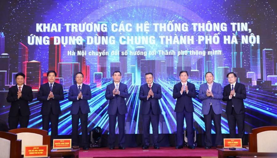 Hà Nội: Khai trương các hệ thống thông tin, ứng dụng dùng chung