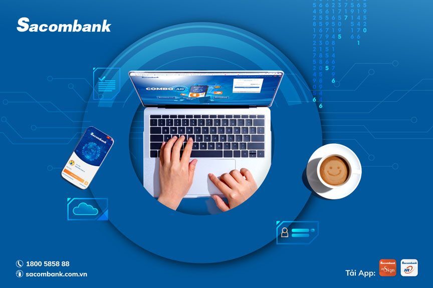 Sacombank nâng cấp tiện ích ngân hàng điện tử