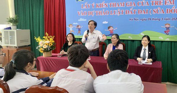 Mạng xã hội xôn xao việc "lấy ý kiến trẻ em vào Dự thảo Luật Đất đai"
