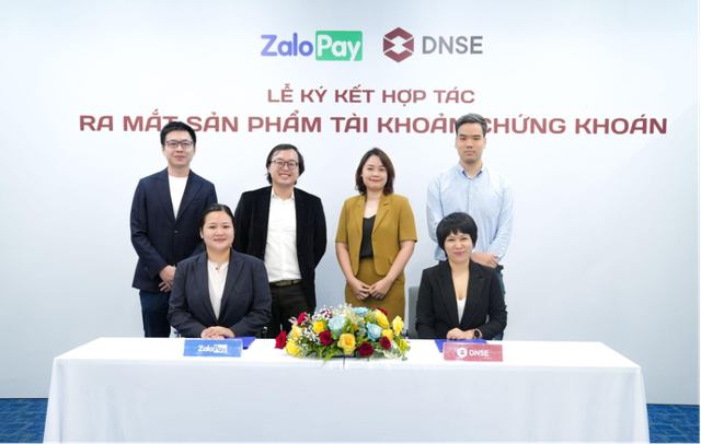 ZaloPay hợp tác DNSE để trở thành ví điện tử hỗ trợ đầu tư chứng khoán