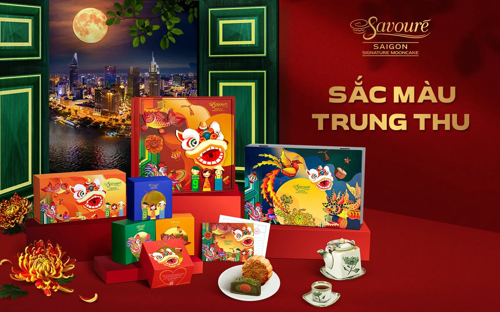 Bộ sưu tập quà Trung Thu Savouré Bakery cho dịp Tết Đoàn Viên