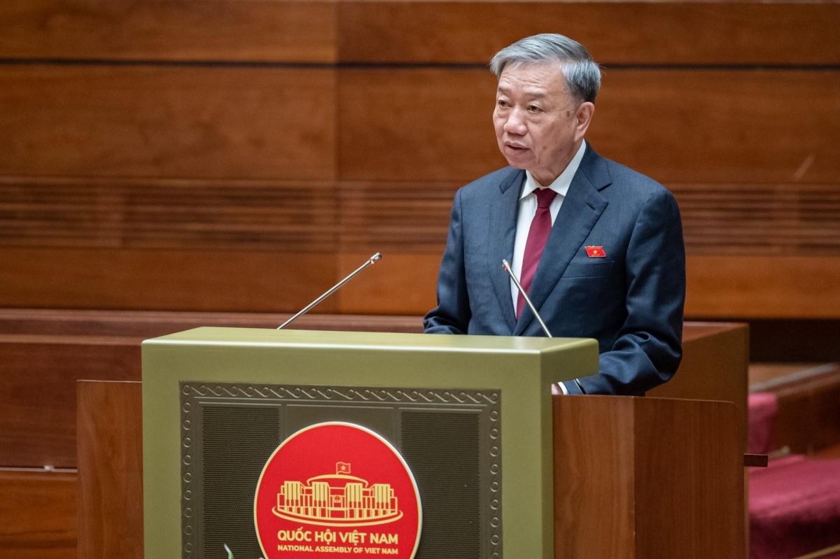 đồng chí Đại tướng Tô Lâm, Uỷ viên Bộ Chính trị, Bộ trưởng Bộ Công an để Quốc hội khoá XV bầu giữ chức Chủ tịch nước