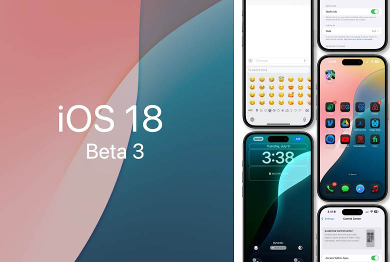 cập nhật iOS 18 beta 3