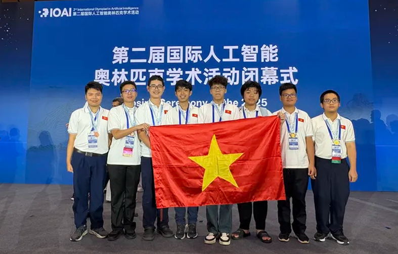 Việt Nam đạt thành tích xuất sắc tại Olympic Trí tuệ nhân tạo quốc tế năm 2025