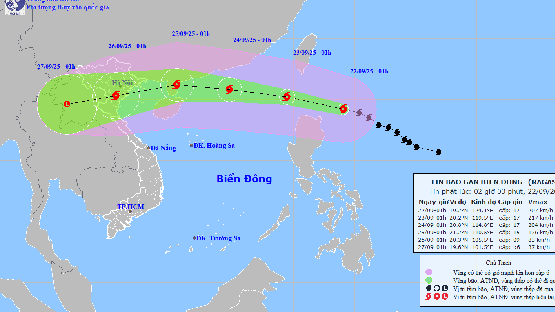 Bão RAGASA hoàn lưu rất rộng, sắp đạt cấp siêu bão