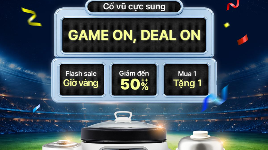 GAME ON - DEAL ON: Hàng trăm sản phẩm LocknLock ưu đãi đến 50% tại Điện Máy Xanh