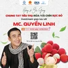 MC Quyền Linh livestream chung tay thúc đẩy tiêu thụ vải thiều Bắc Giang