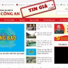 Giả mạo website Bộ công an nhằm chiếm đoạt tài sản