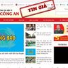 Giả mạo website Bộ công an nhằm chiếm đoạt tài sản