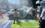 Xe điện Trung Quốc BYD Atto 3 bốc cháy khi đang sạc
