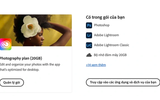 Adobe ngừng đăng ký mới gói Photography 20 GB