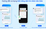 Zalo nâng cấp tính năng dịch AI trong bản cập nhật tháng 6