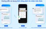 Zalo nâng cấp tính năng dịch AI trong bản cập nhật tháng 6