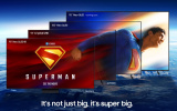 Superman "đổ bộ" lên màn hình TV cực đại của Samsung