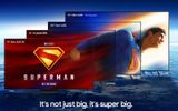 Superman "đổ bộ" lên màn hình TV cực đại của Samsung