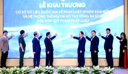 Bộ Tư pháp khai trương cơ sở dữ liệu quốc gia về pháp luật phiên bản mới