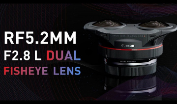 Canon ra mắt ống kính EOS R mắt cá kép để tạo nội dung 3D VR