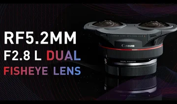 Canon ra mắt ống kính EOS R mắt cá kép để tạo nội dung 3D VR