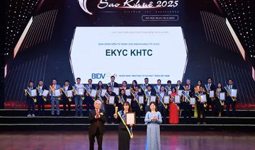 BIDV ghi dấu ấn tại Sao Khuê 2025 với 7 sản phẩm công nghệ được vinh danh