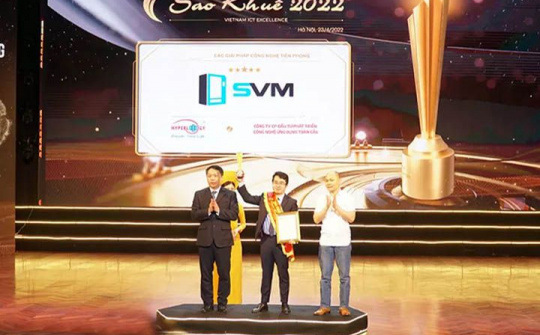Giải pháp công nghệ tiên phong SVM của công ty Hyperlogy gây ấn tượng mạnh tại giải thưởng Sao Khuê 2022
