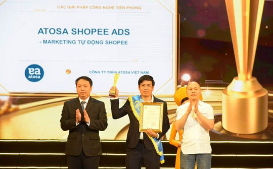 Atosa Shopee Ads đạt giải Sao Khuê 2022 hạng mục Giải pháp Công nghệ Tiên phong cho ngành TMĐT