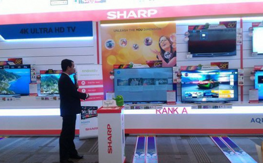 Sharp mang dòng TV 4K Android đến Việt Nam