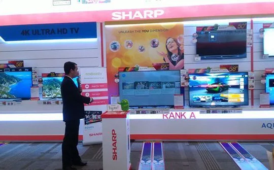Sharp mang dòng TV 4K Android đến Việt Nam