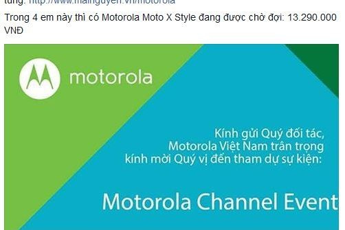 Motorola trở lại thị trường Việt Nam?