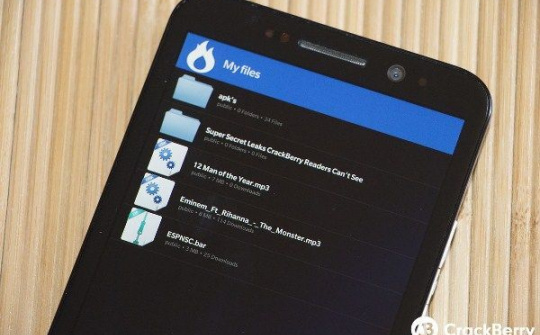 MediaFire cập bến BlackBerry 10