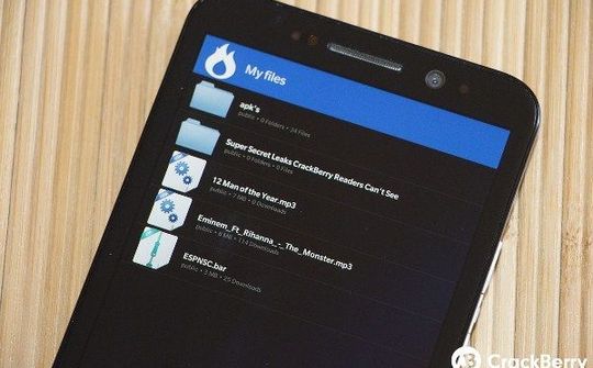 MediaFire cập bến BlackBerry 10