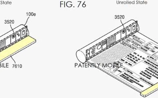 Samsung muốn phát triển điện thoại cuộn như giấy bìa